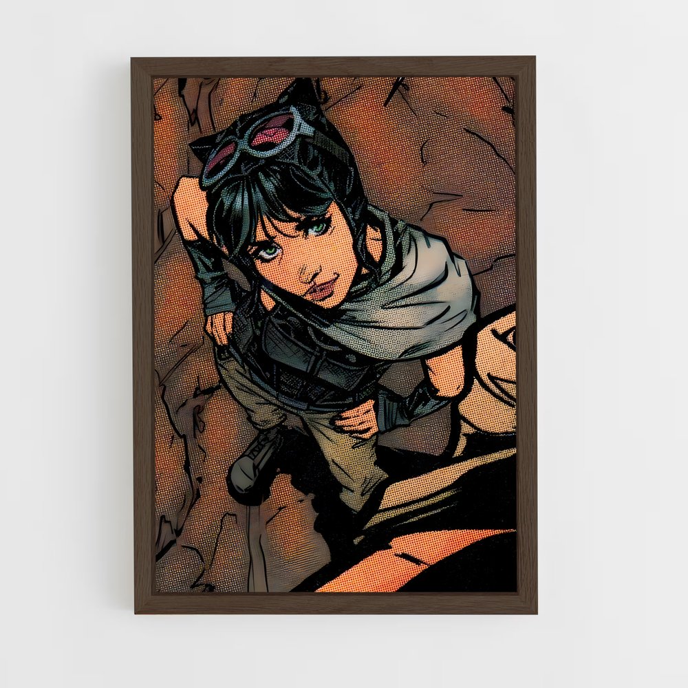 ap-catwoman-4 cadre Bois foncé