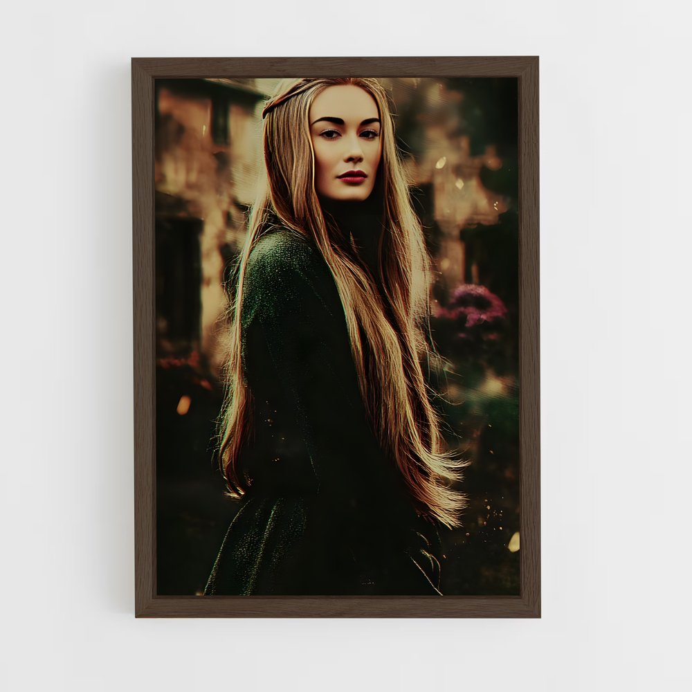 ap-cersei lannister-1 cadre Bois foncé