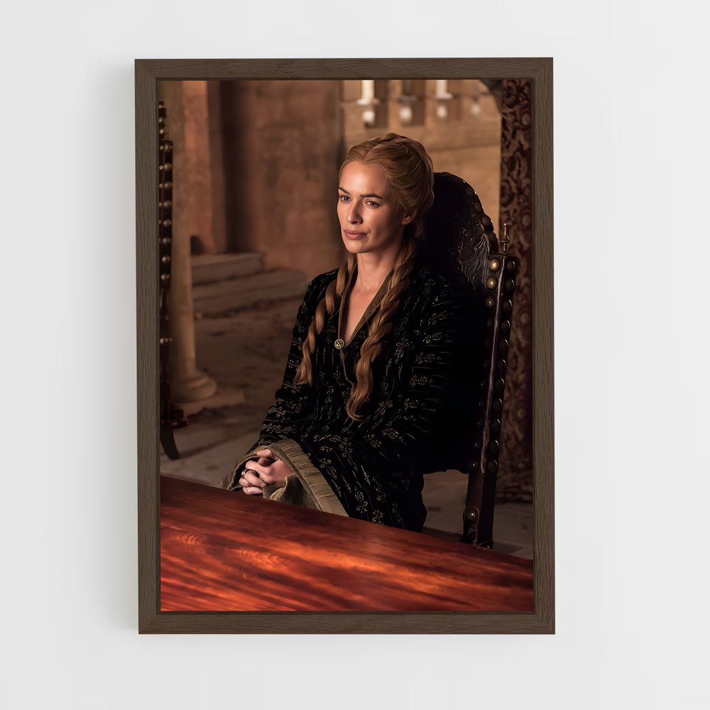 ap-cersei lannister-5 cadre Bois foncé