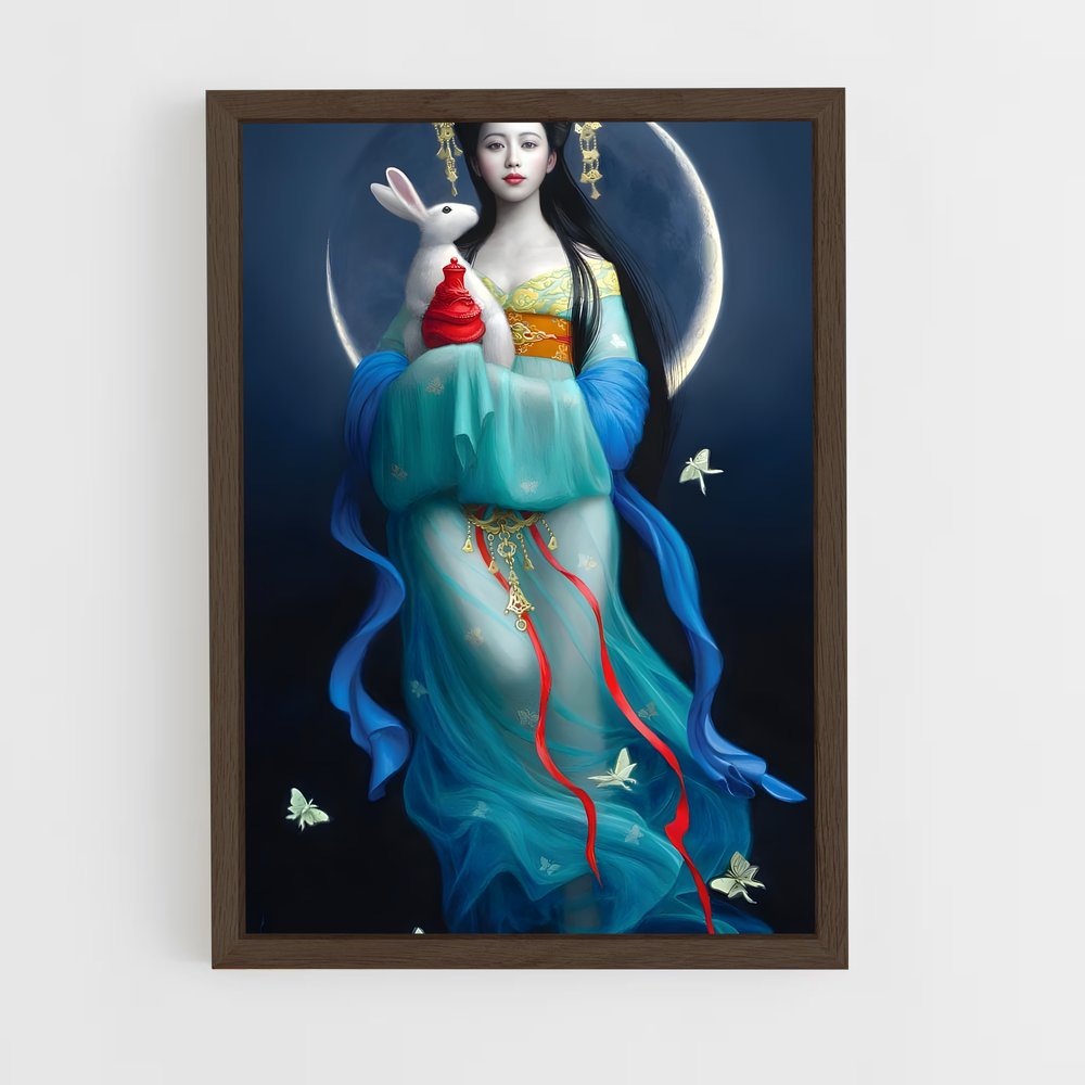 ap-chang'e-8 cadre Bois foncé