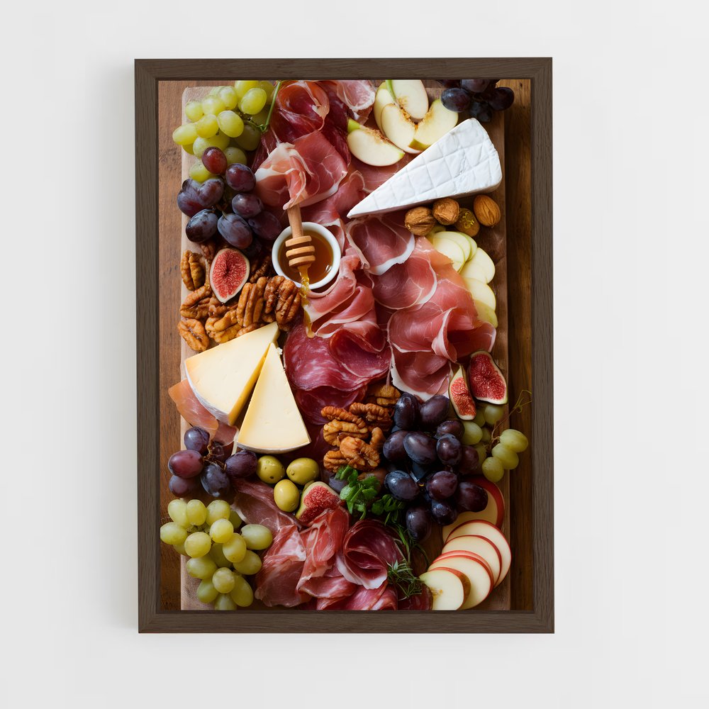 ap-charcuterie board-2 cadre Bois foncé