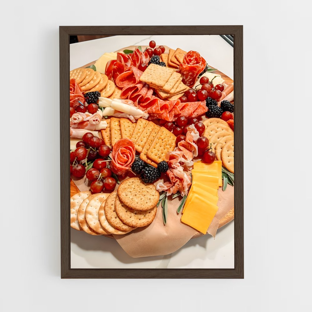 ap-charcuterie board-3 cadre Bois foncé