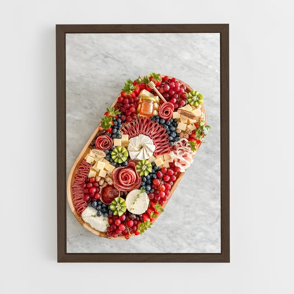 ap-cheese platter-2 cadre Bois foncé