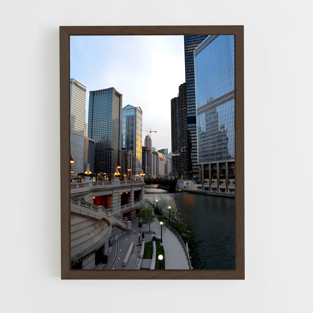 ap-chicago-10 cadre Bois foncé