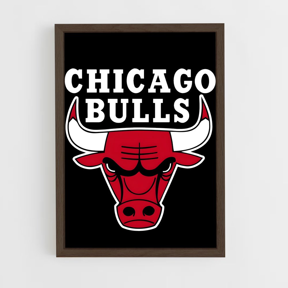 ap-chicago bulls-1 cadre Bois foncé