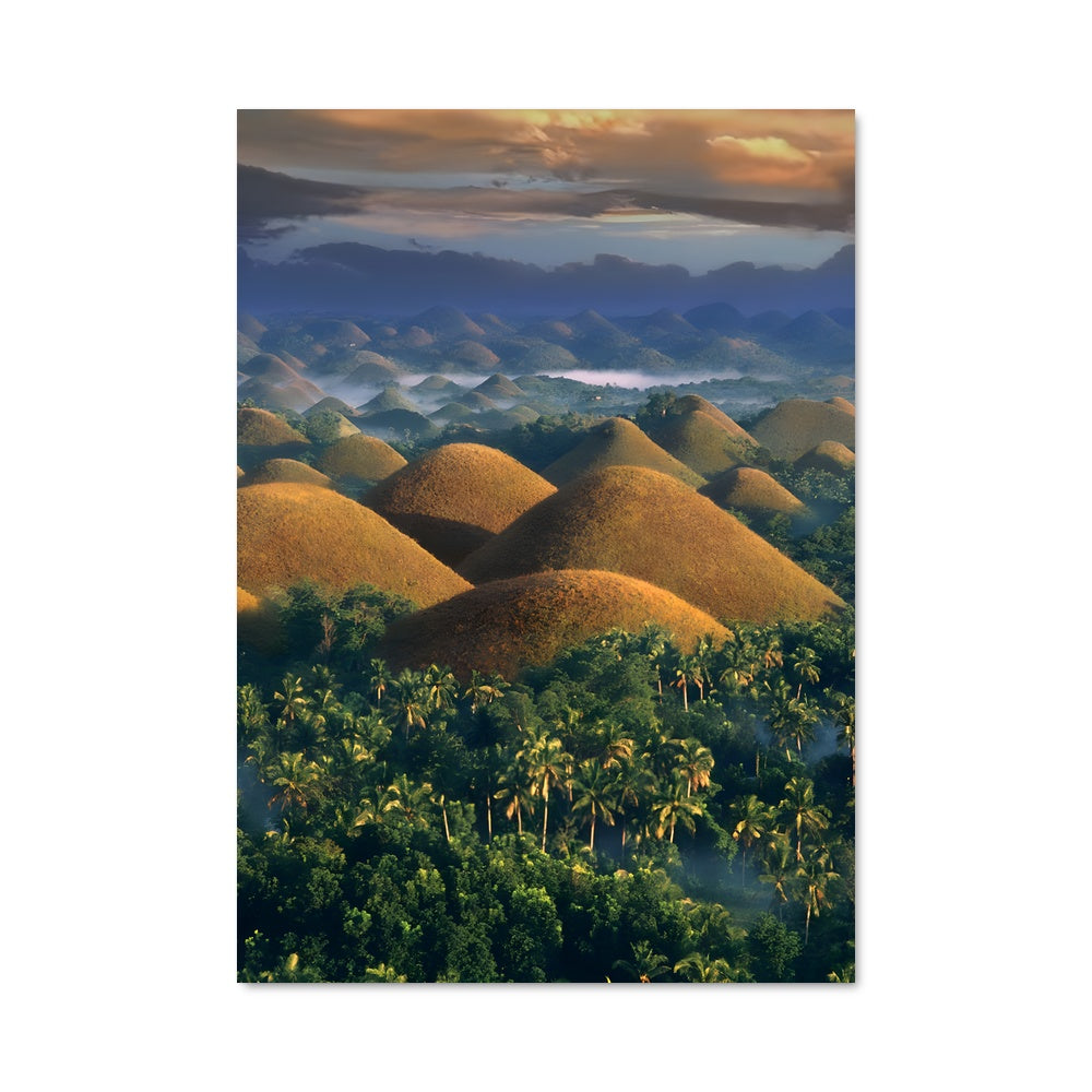 Poster Collines Chocolatées