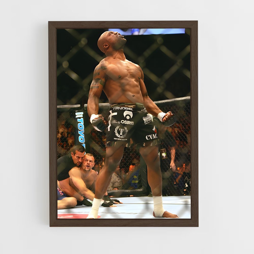 ap-chuck liddell-3 cadre Bois foncé