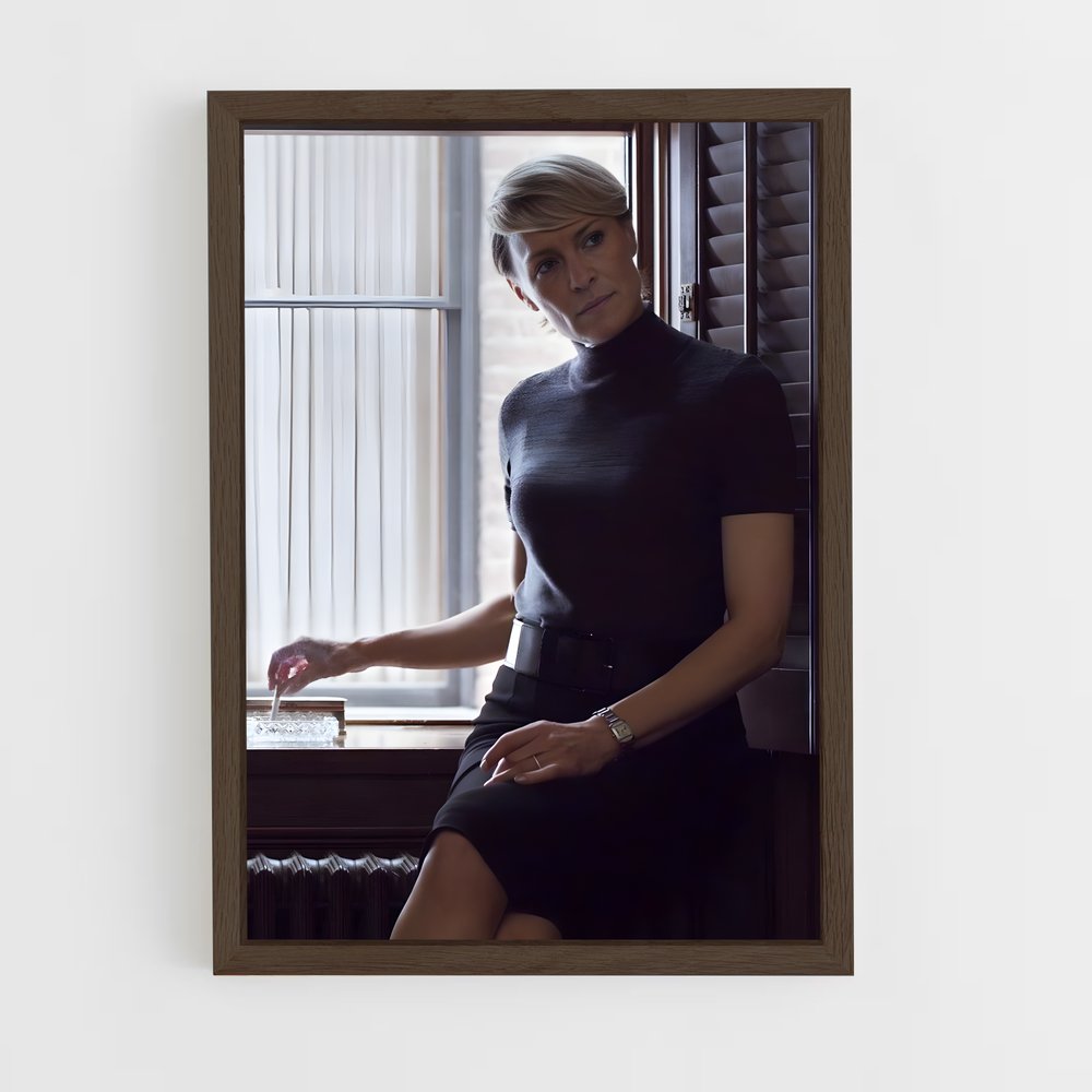 ap-claire underwood-2 cadre Bois foncé