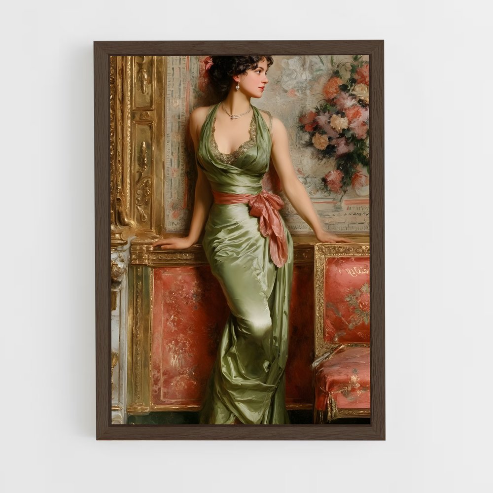 ap-classical art-3 cadre Bois foncé