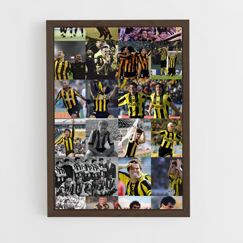 ap-club atletico penarol-6 cadre Bois foncé