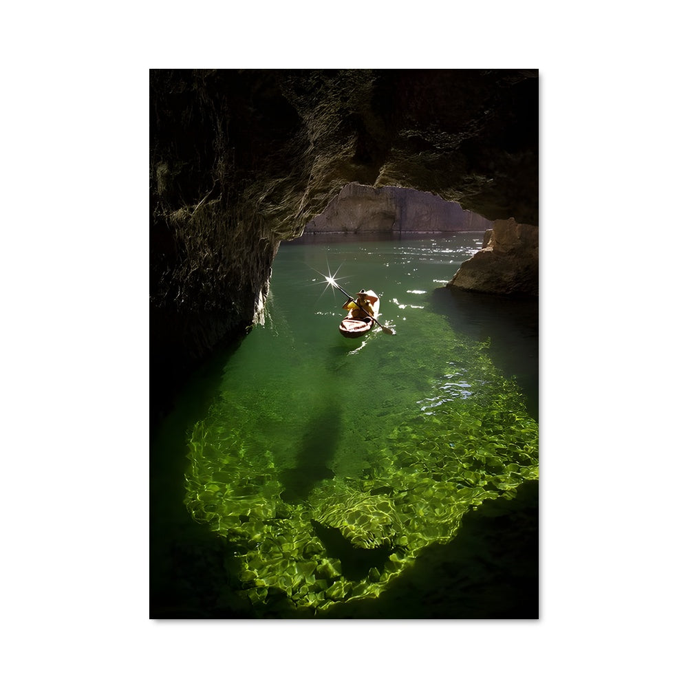 Poster Nage dans la Grotte