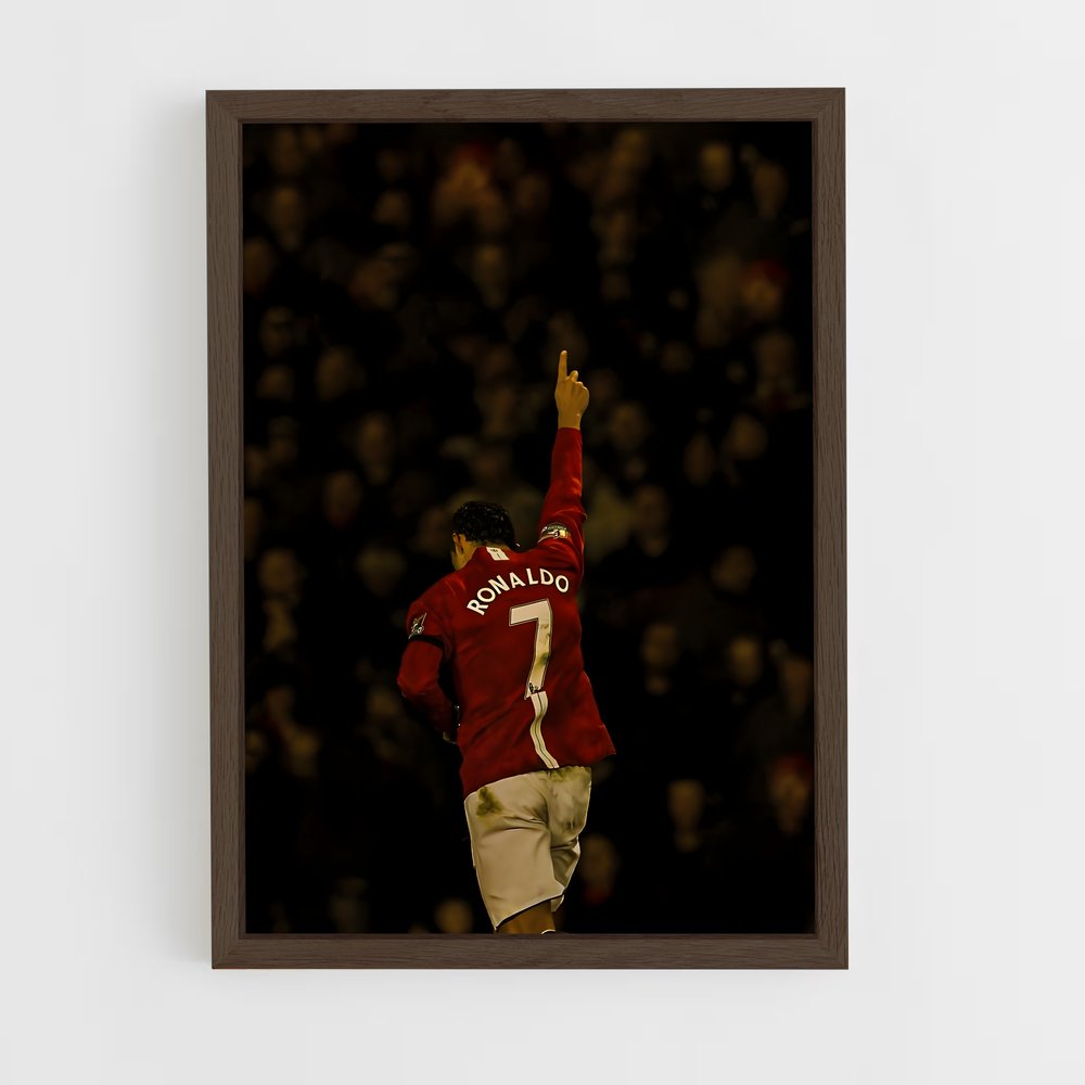 ap-cristiano ronaldo-4 cadre Bois foncé