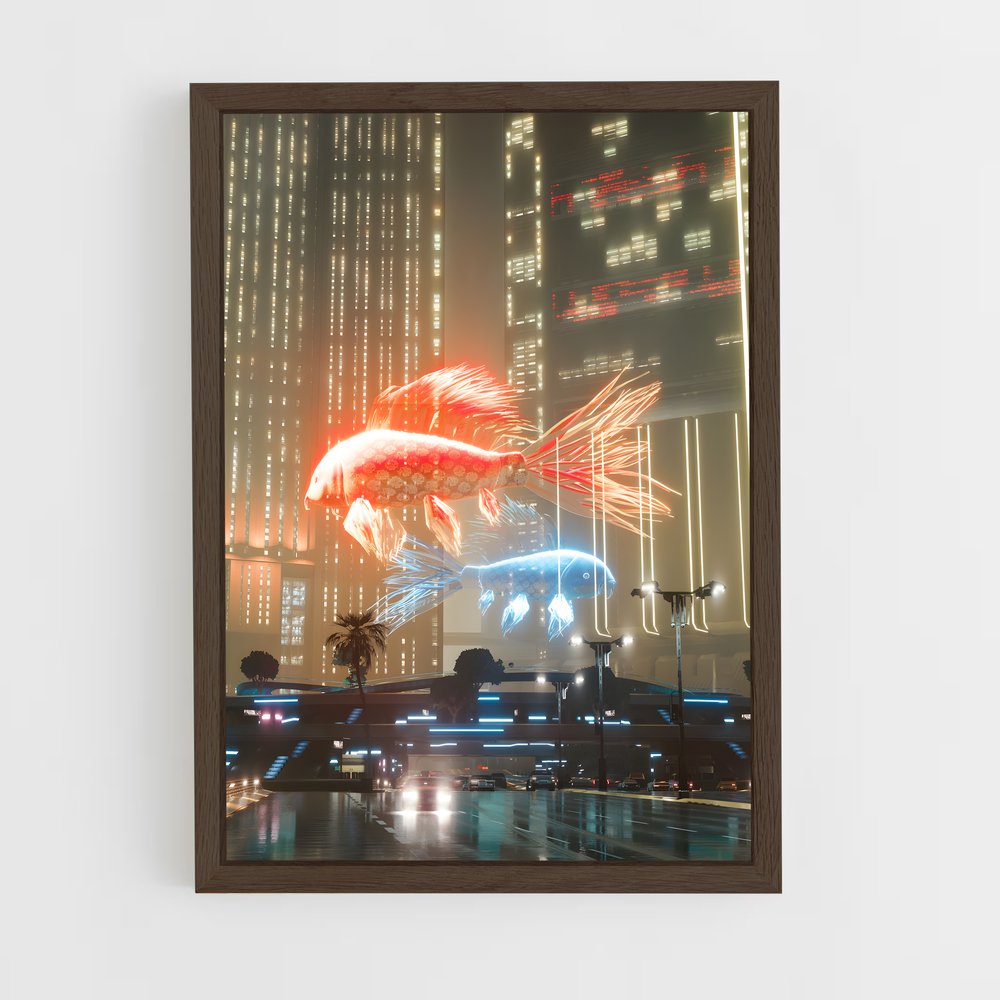 ap-cyberpunk-26 cadre Bois foncé