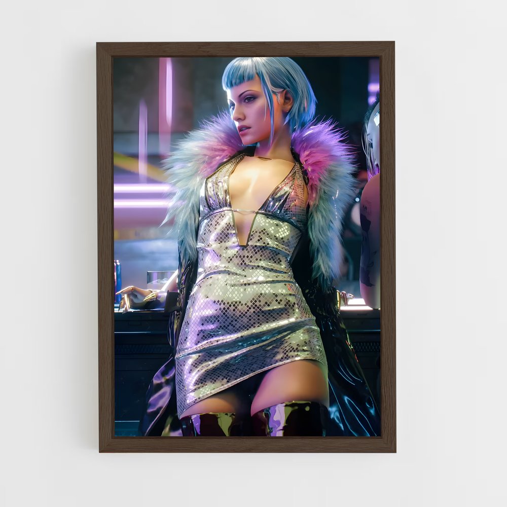 ap-cyberpunk-29 cadre Bois foncé