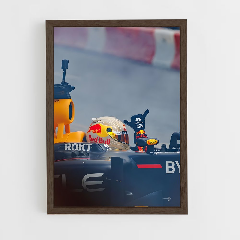 ap-daniel ricciardo-5 cadre Bois foncé