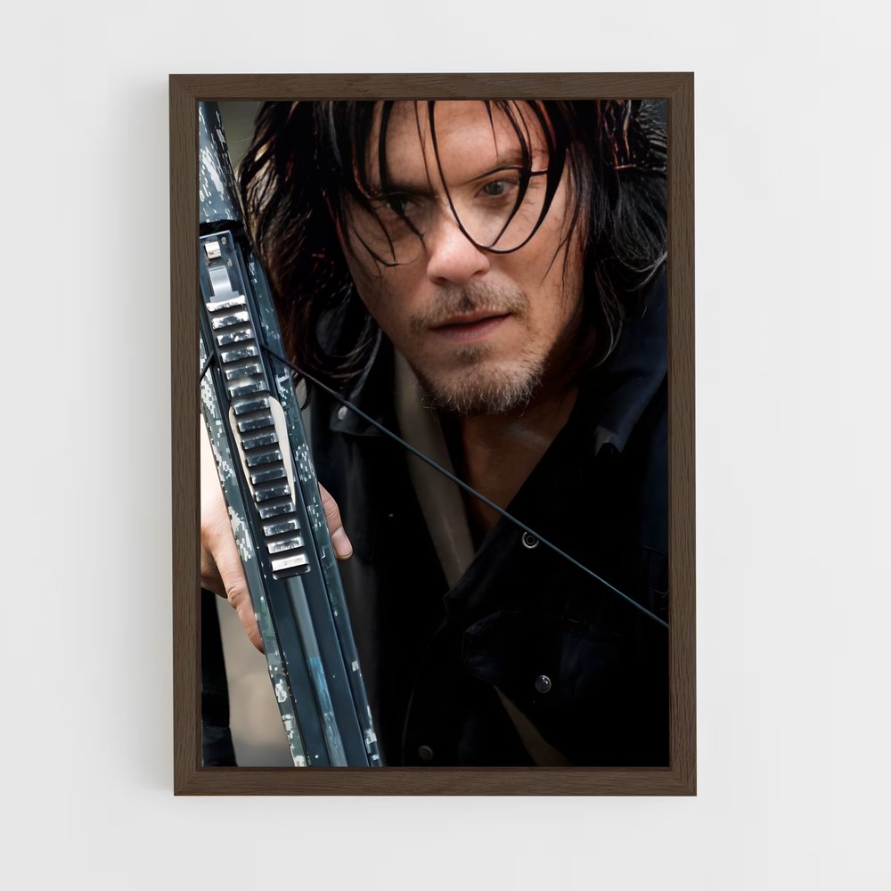 ap-daryl dixon-1 cadre Bois foncé