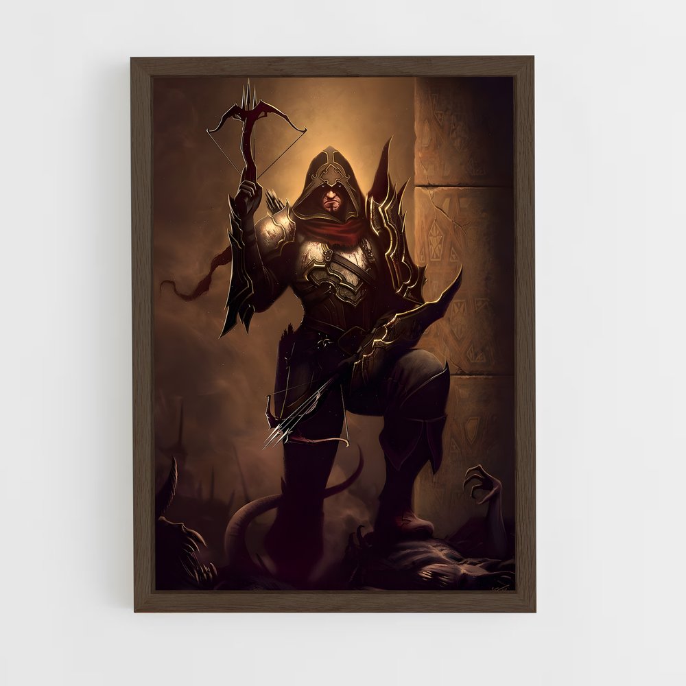ap-demon hunter diablo-2 cadre Bois foncé