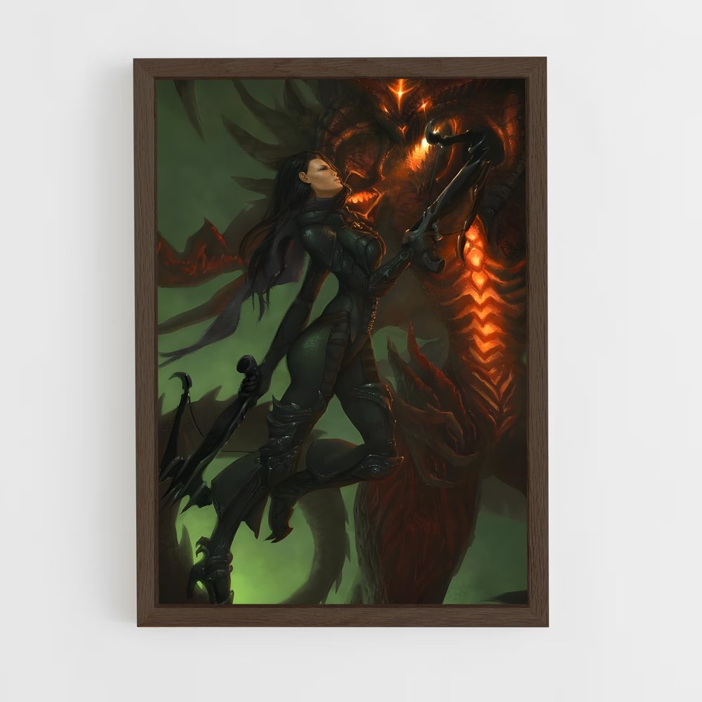 ap-demon hunter diablo-3 cadre Bois foncé
