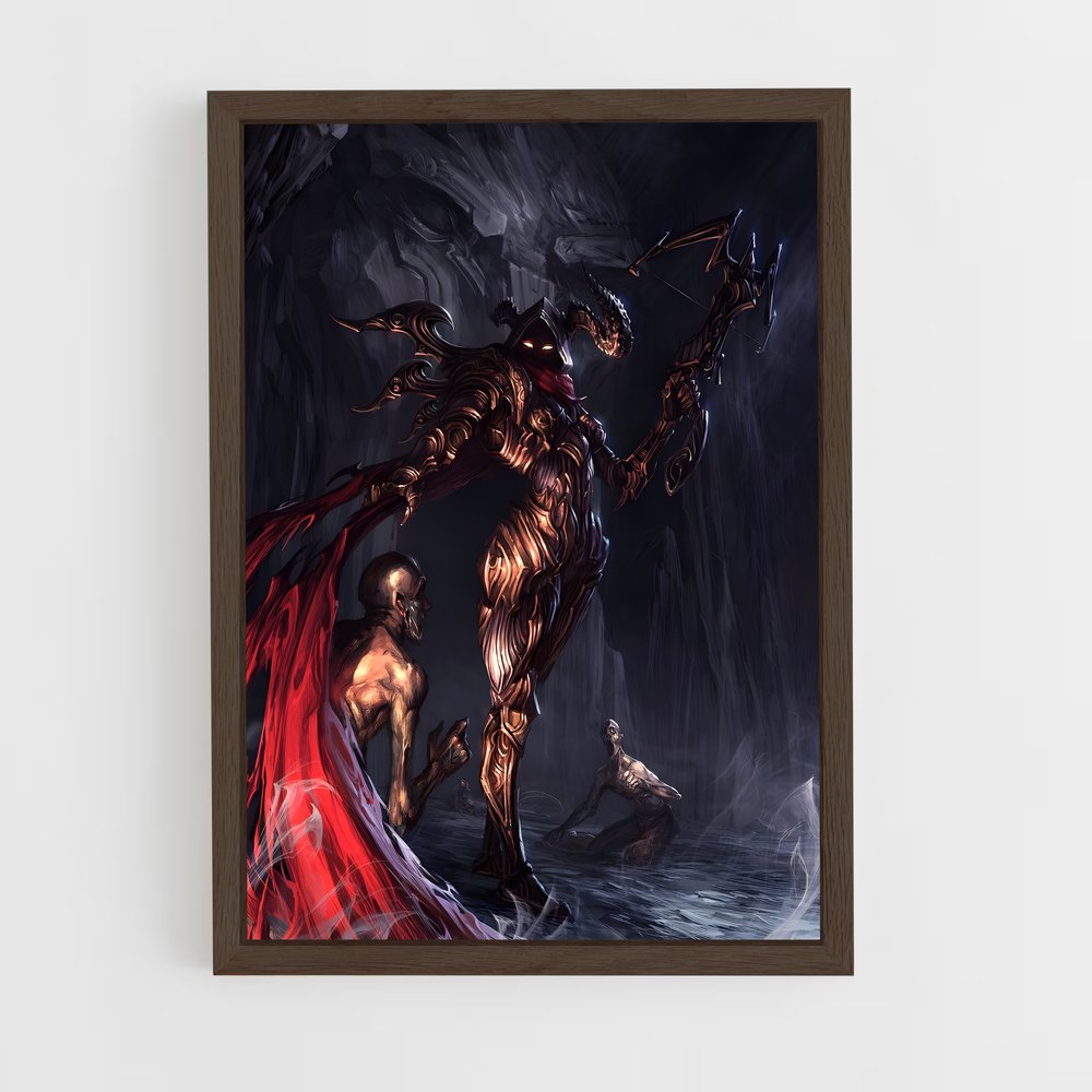 ap-demon hunter diablo-6 cadre Bois foncé