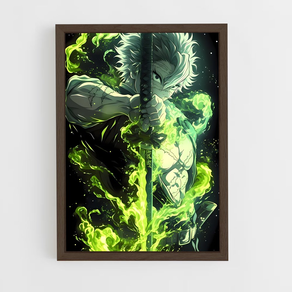 ap-demon slayer-21 cadre Bois foncé