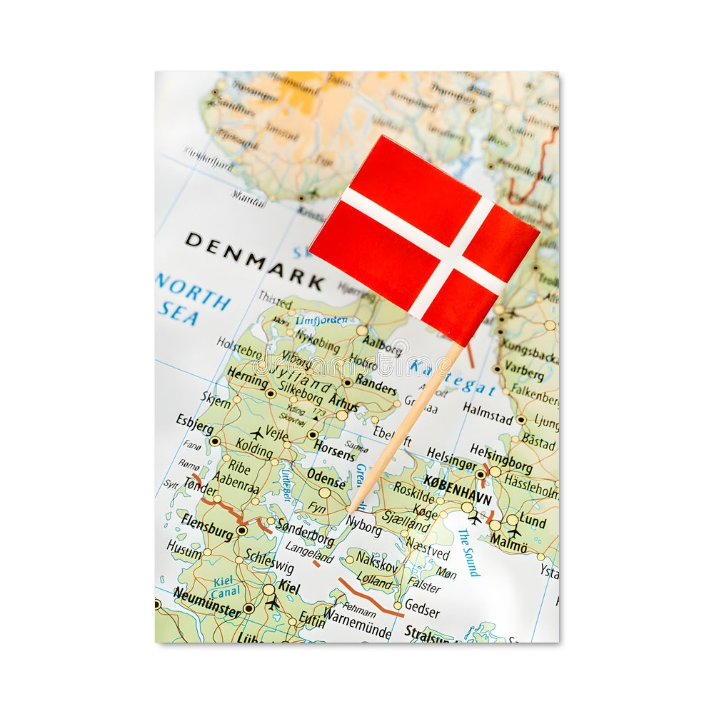 Poster Danemark Étoilé