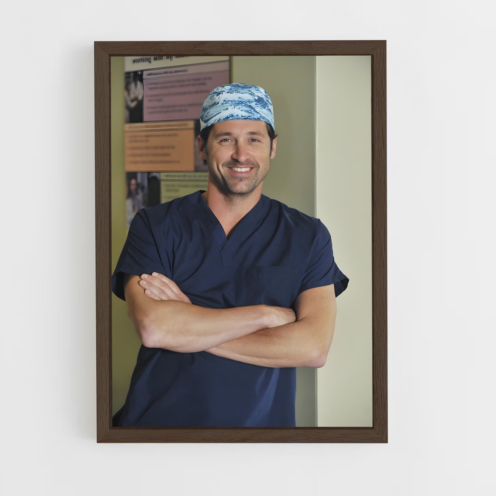 ap-derek shepherd-3 cadre Bois foncé