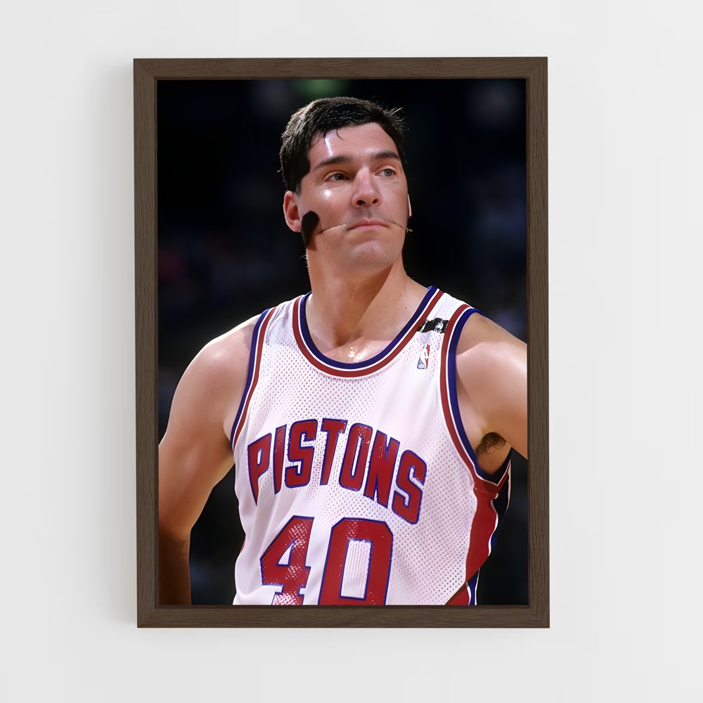 ap-detroit pistons-4 cadre Bois foncé