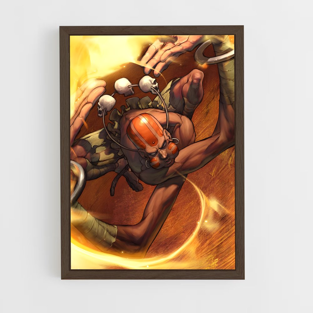 ap-dhalsim-3 cadre Bois foncé