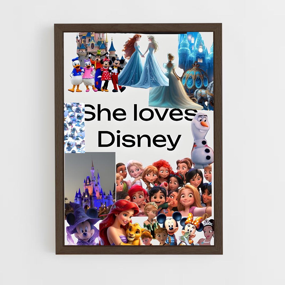 ap-disney+-11 cadre Bois foncé