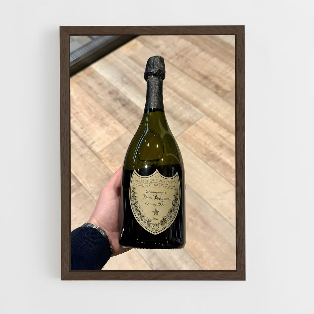 ap-dom perignon-4 cadre Bois foncé
