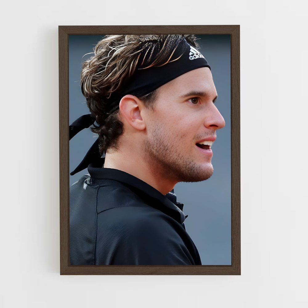 ap-dominic thiem-10 cadre Bois foncé