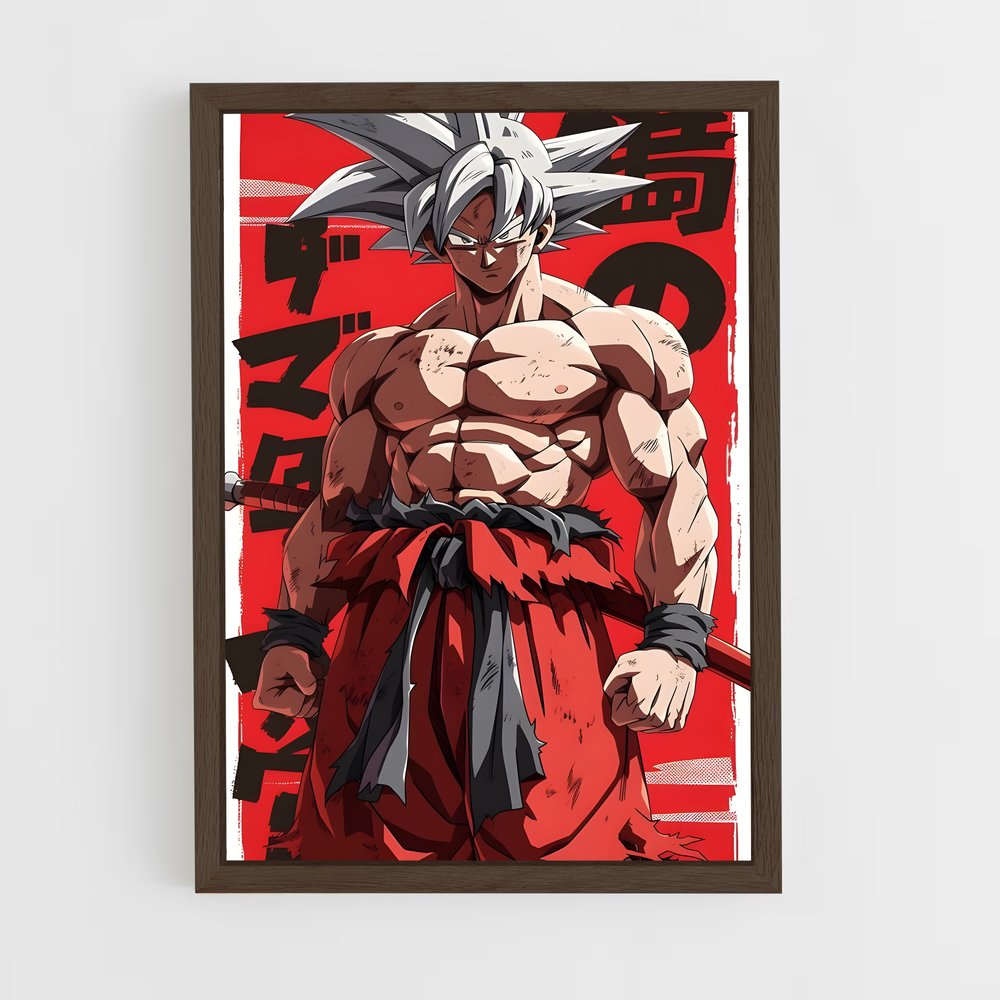 ap-dragon ball-9 cadre Bois foncé