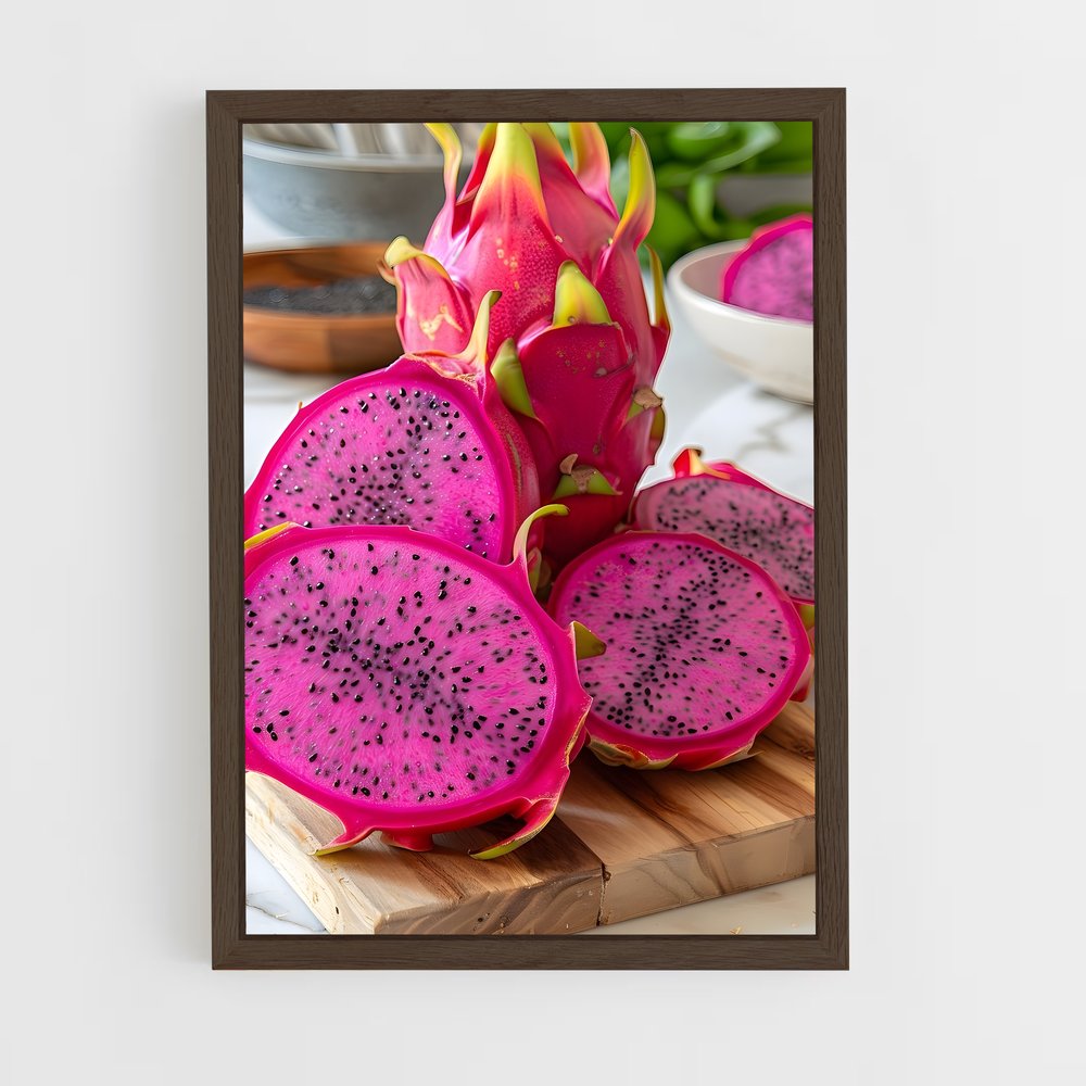 ap-dragon fruit-3 cadre Bois foncé