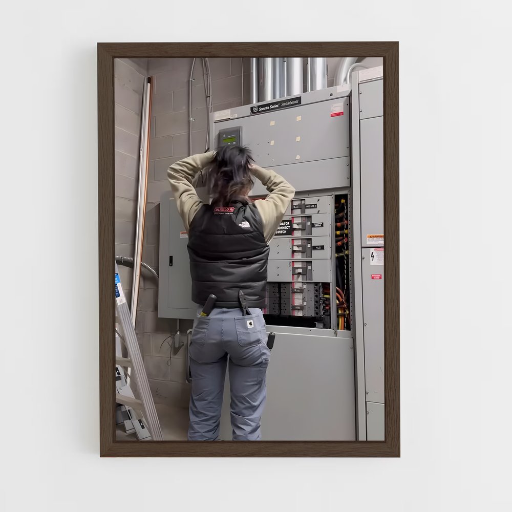 ap-electrician-7 cadre Bois foncé