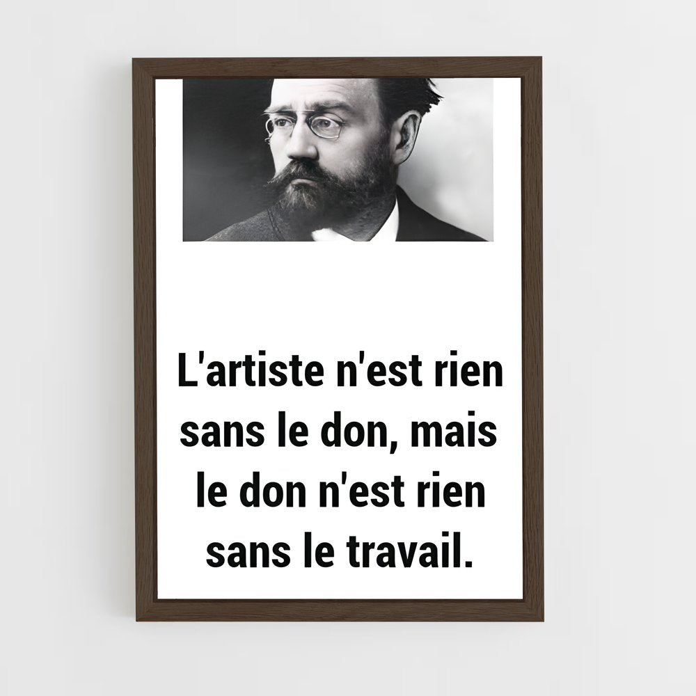 ap-emile zola-3 cadre Bois foncé