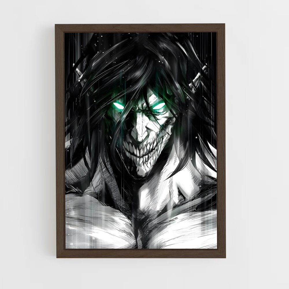 ap-eren yeager-14 cadre Bois foncé