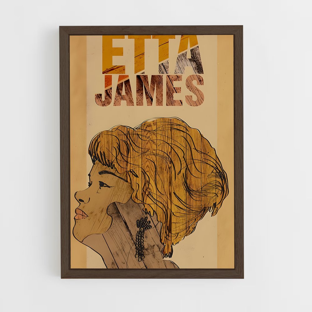ap-etta james-2 cadre Bois foncé