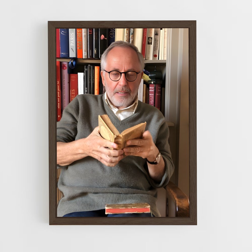 ap-fabrice luchini-2 cadre Bois foncé