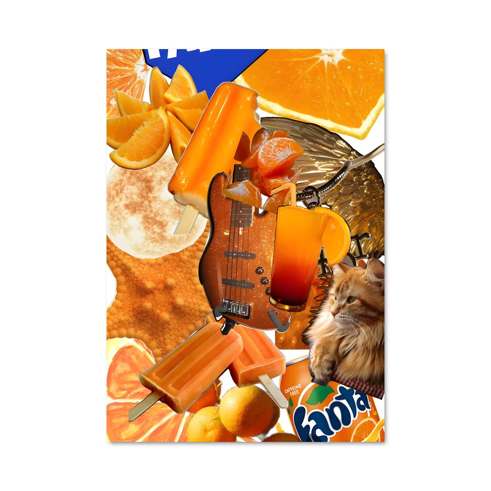 Poster Chats et Agrumes