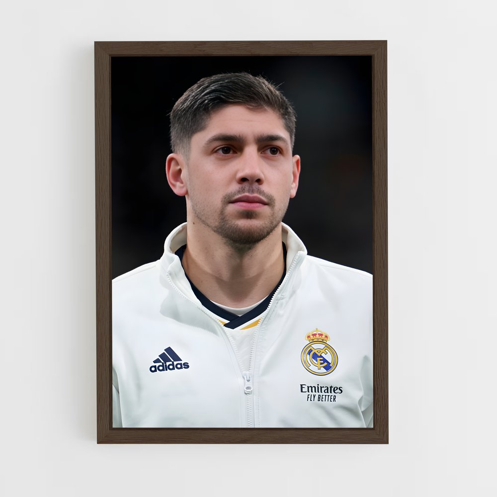 ap-federico valverde-14 cadre Bois foncé