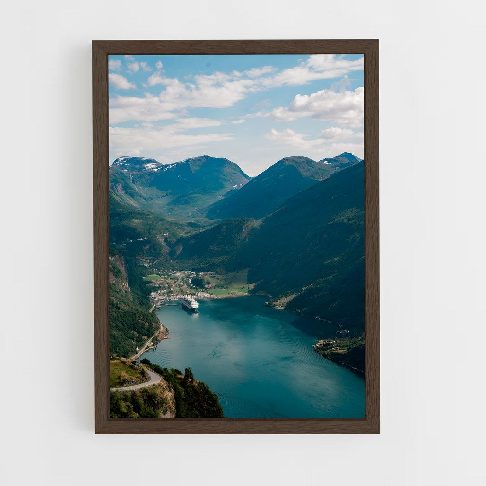 ap-fjord-7 cadre Bois foncé