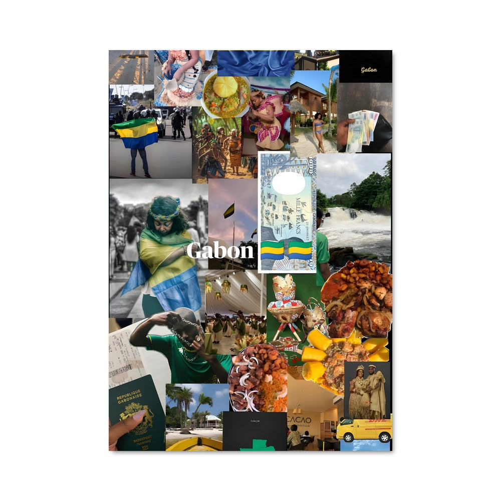 Poster Collage Gabon