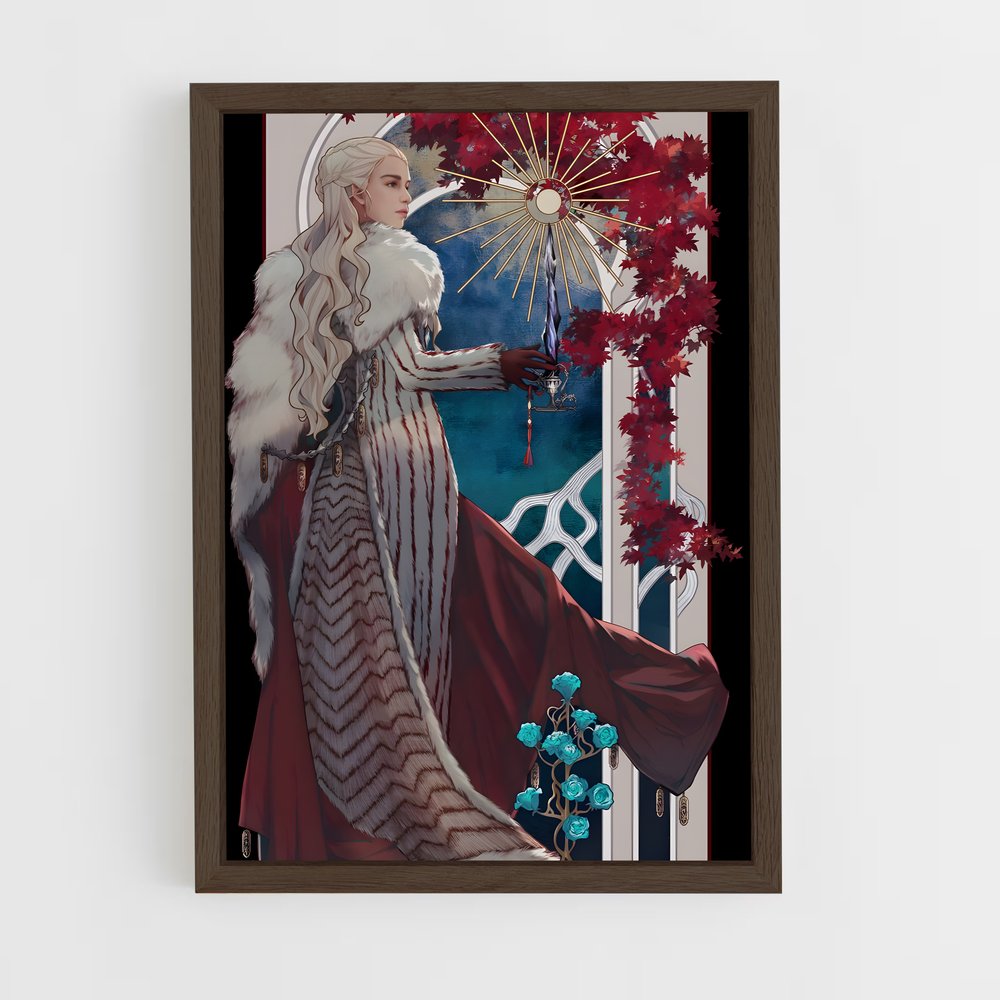 ap-game of thrones-6 cadre Bois foncé