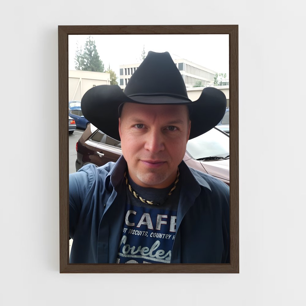 ap-garth brooks-4 cadre Bois foncé