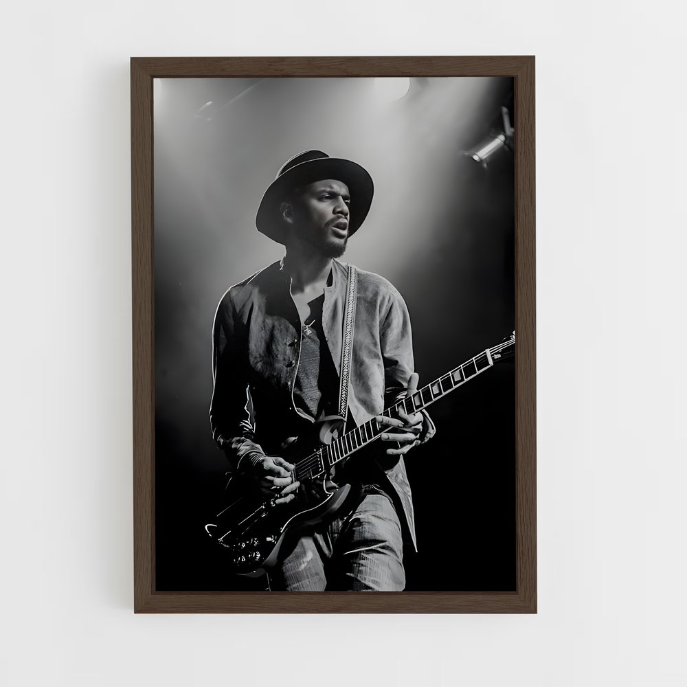 ap-gary clark jr.-5 cadre Bois foncé