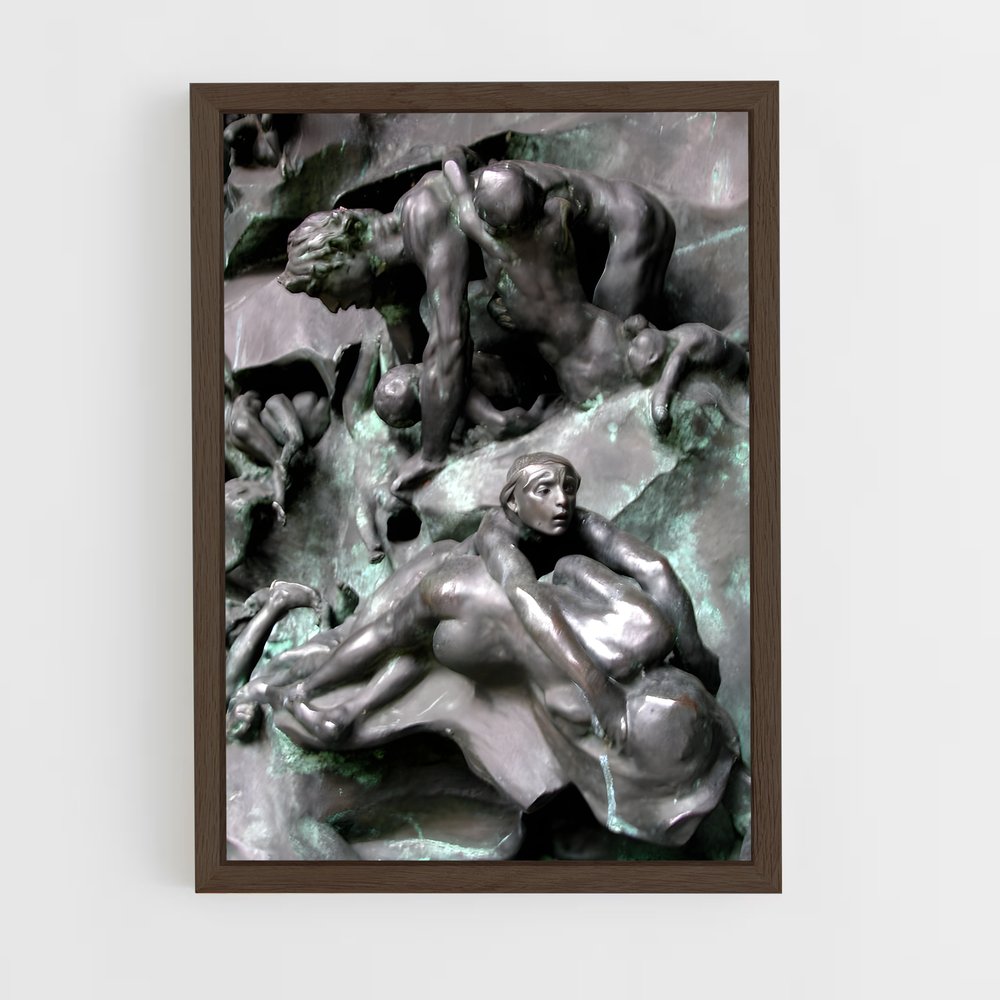 ap-gates of hell rodin-6 cadre Bois foncé