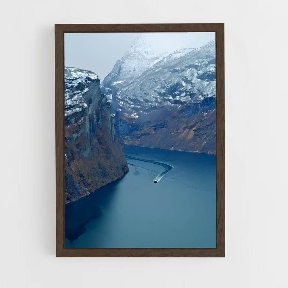 ap-geiranger fjord-7 cadre Bois foncé