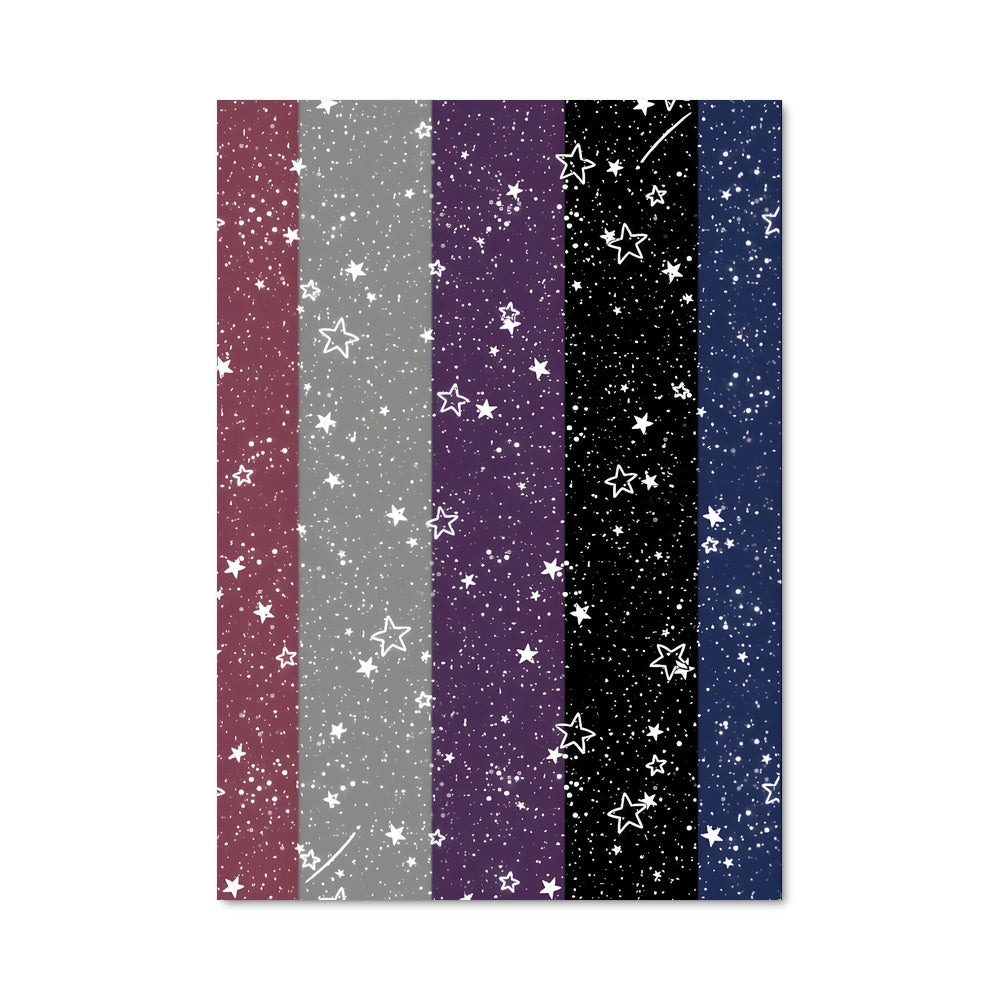 Poster Étoiles et Rayures Fluides