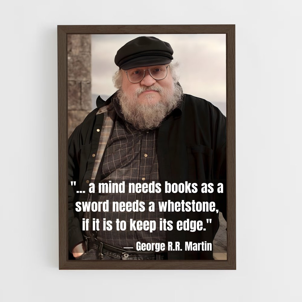 ap-george r r martin-3 cadre Bois foncé