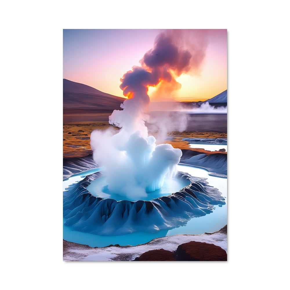 Poster Cratère Azur